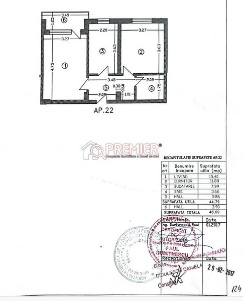 Popesti Leordeni, Drumul Fermei, apartament 2 camere.